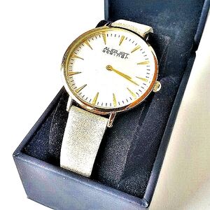 August Steiner gold-tone watch